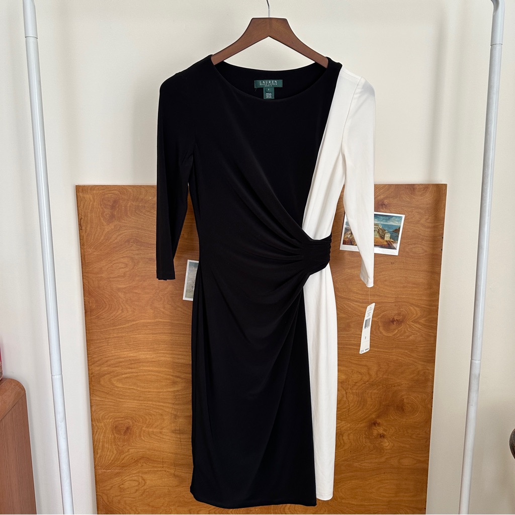 Ralph Lauren Black And White Dress